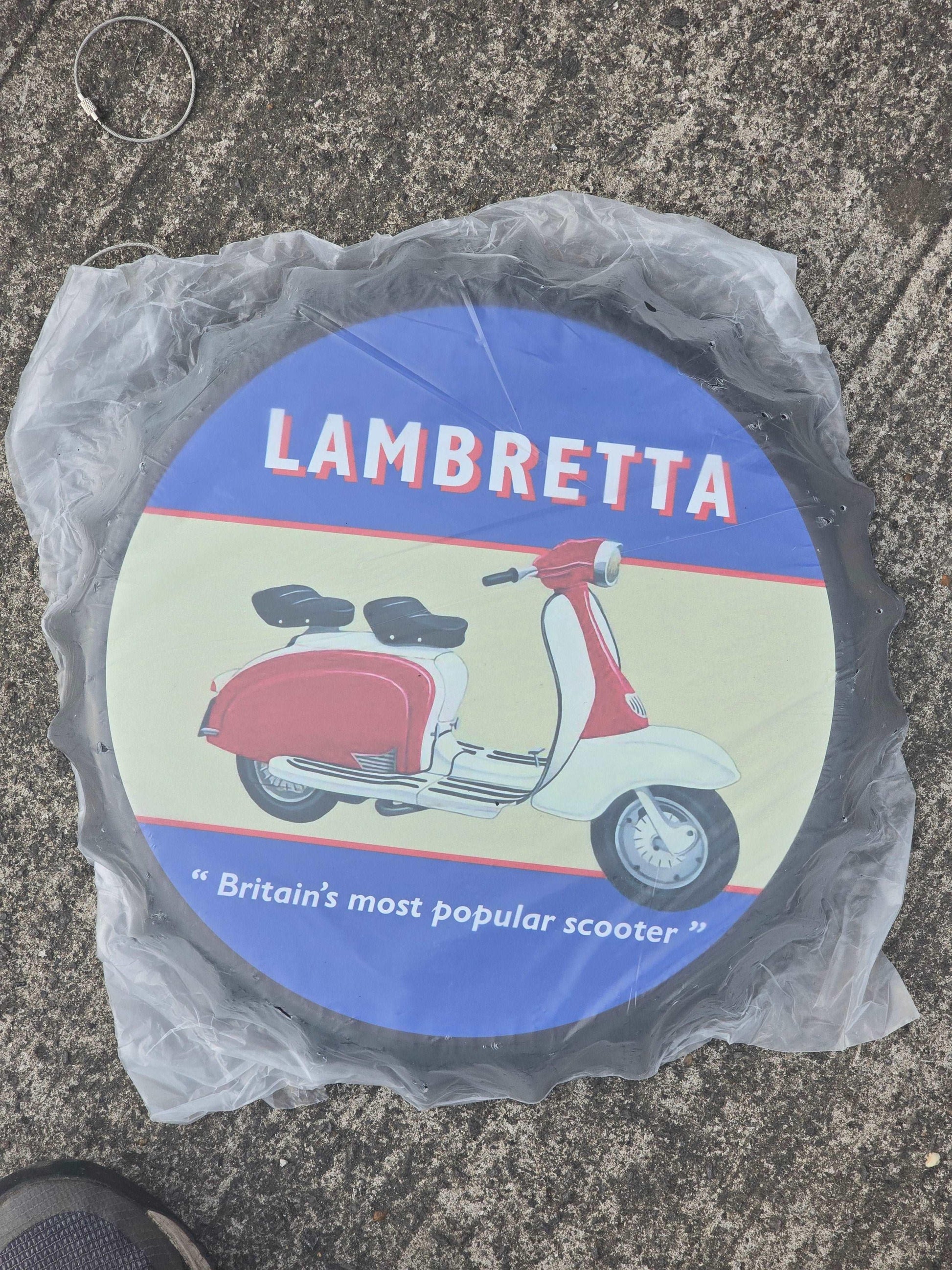 lambretta - Retro Sign Man