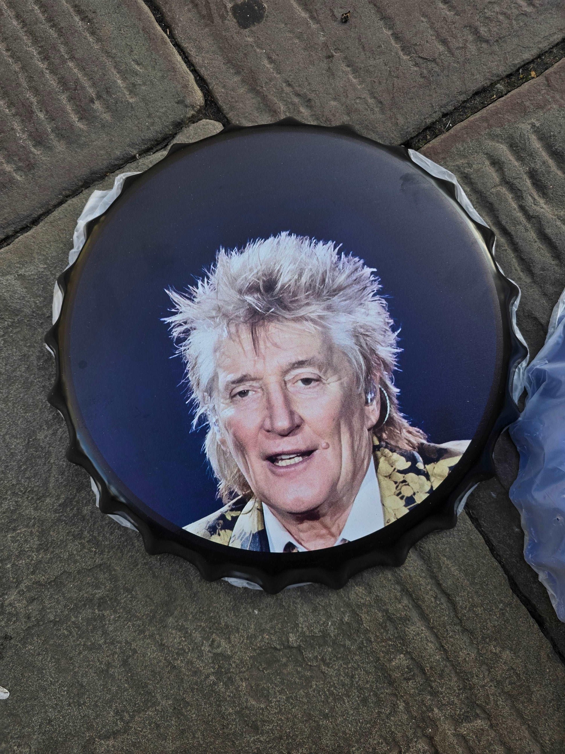 Rod Stewart Wall Art | Rod Stewart Art | Retro Sign Man