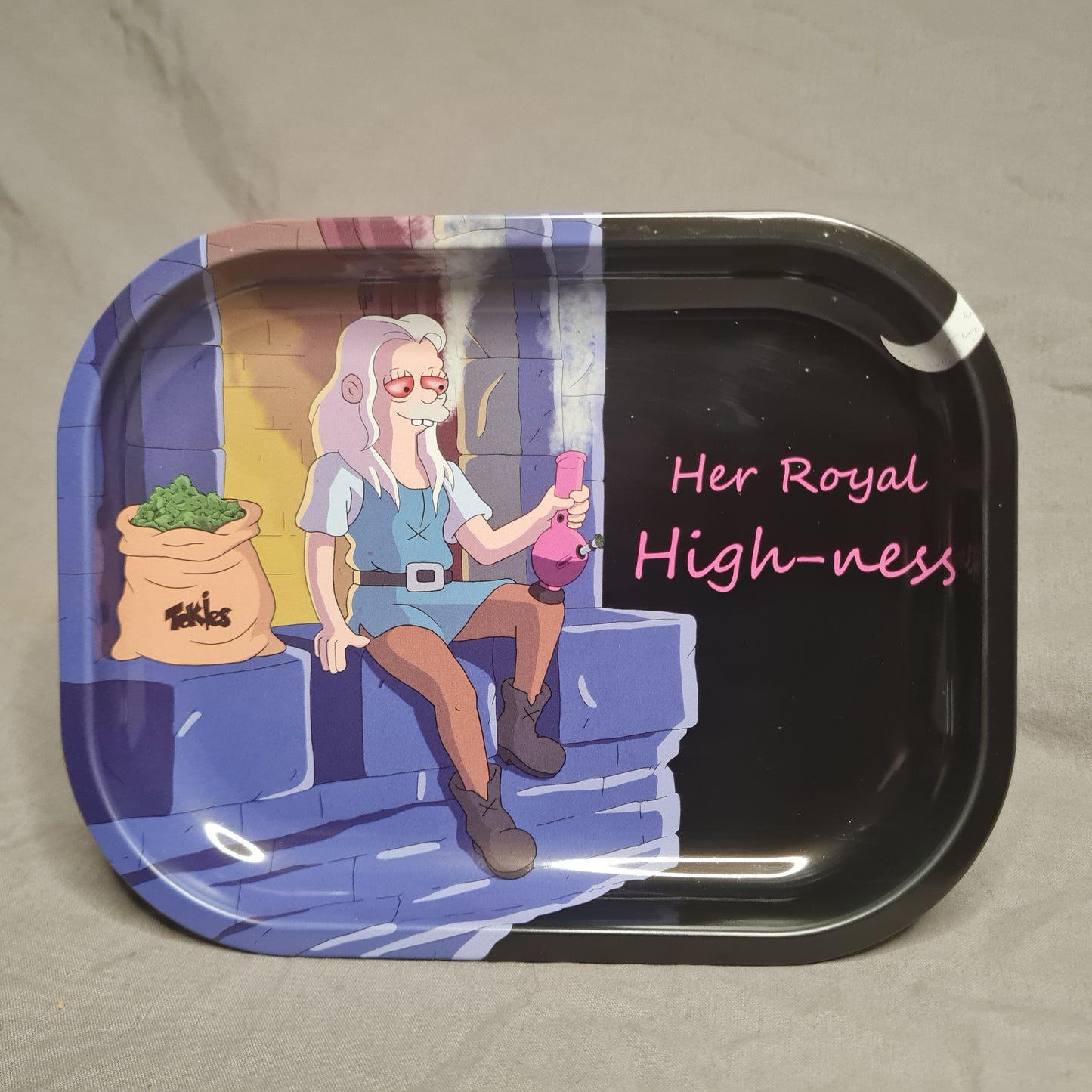 Her Royal Highness Rolling Tray - Disenchantment - Stoner Princess Bean