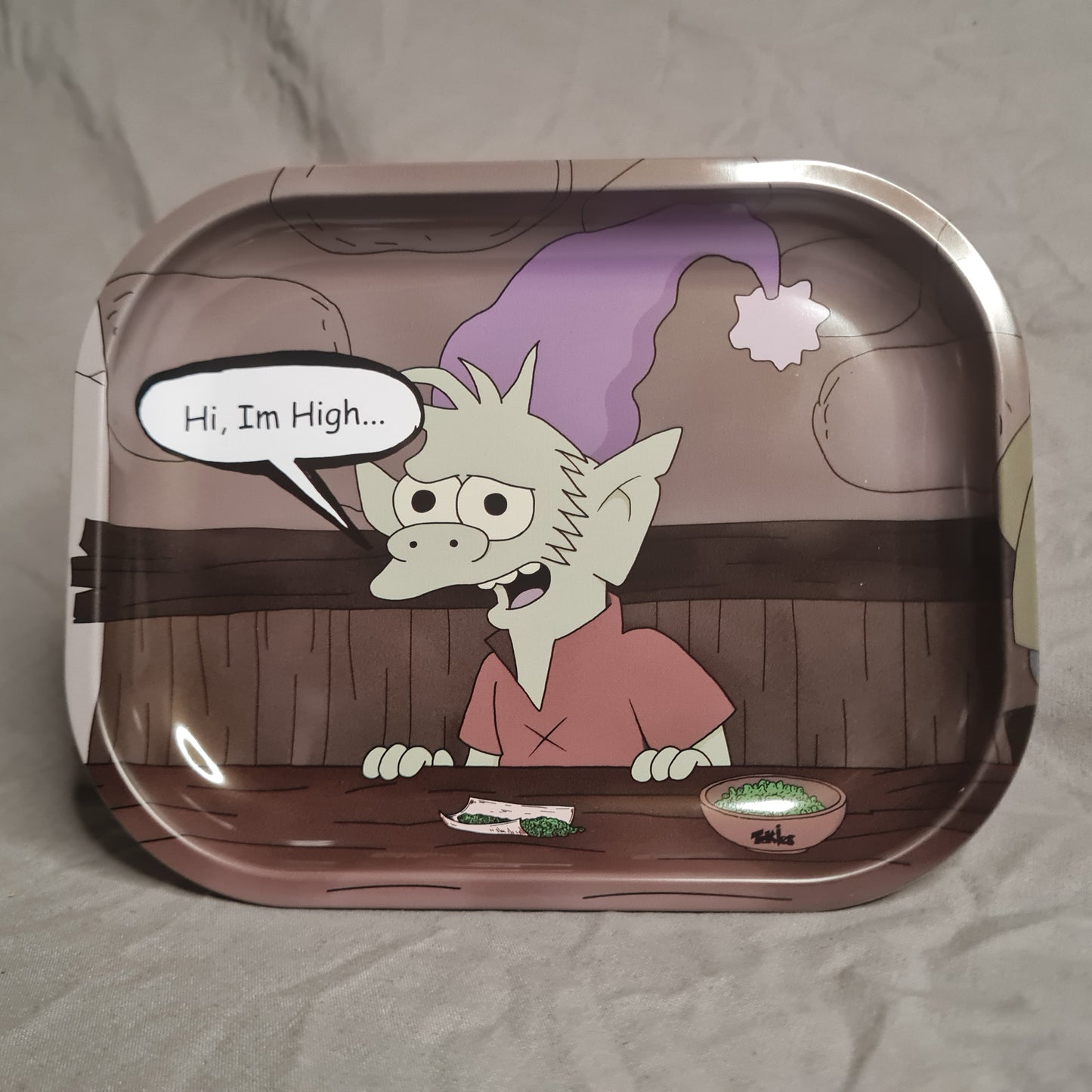 Elfo 'Hi Im High' Rolling Tray - Disenchantment