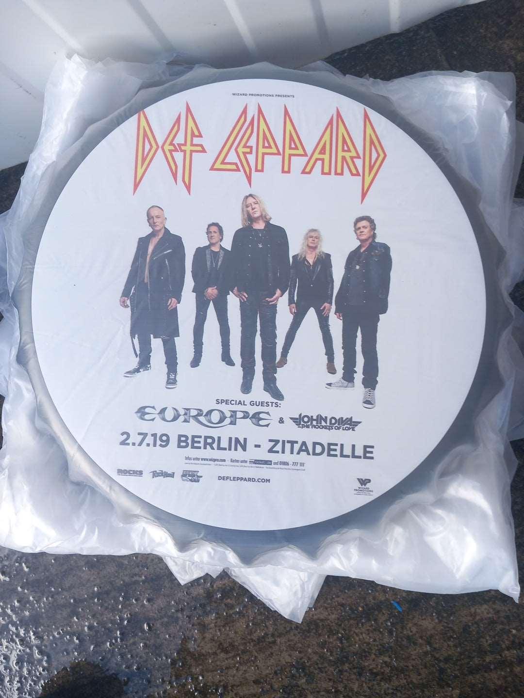 Def Leppard Wall Art | Tin Metal Wall Art | Retro Sign Man