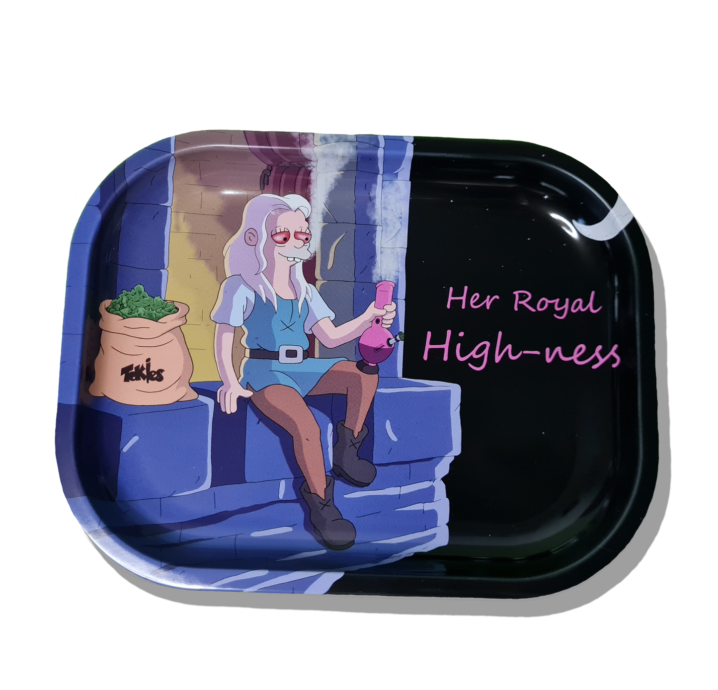 Her Royal Highness Rolling Tray - Disenchantment - Stoner Princess Bean