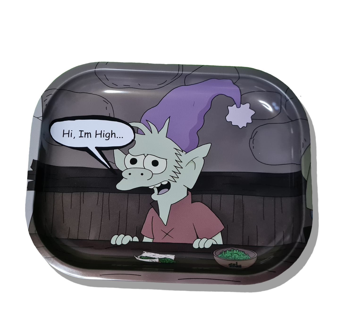 Elfo 'Hi Im High' Rolling Tray - Disenchantment