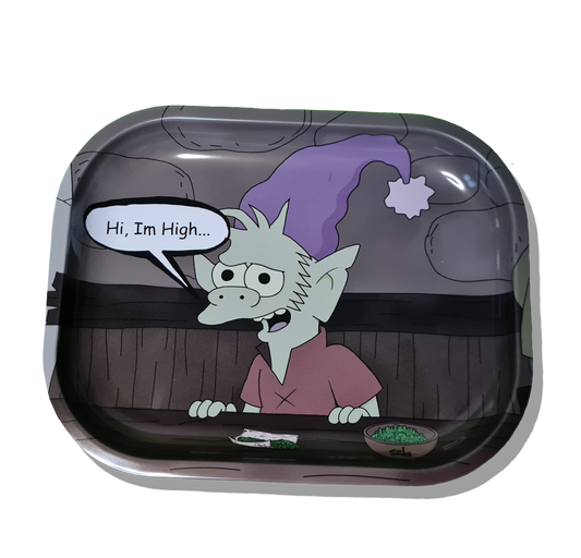 Elfo 'Hi Im High' Rolling Tray - Disenchantment