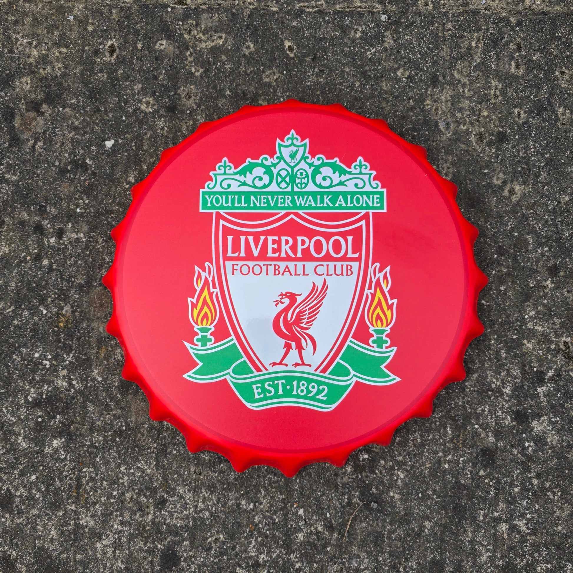 Liverpool Bottle Top Sign - Retro Sign Man