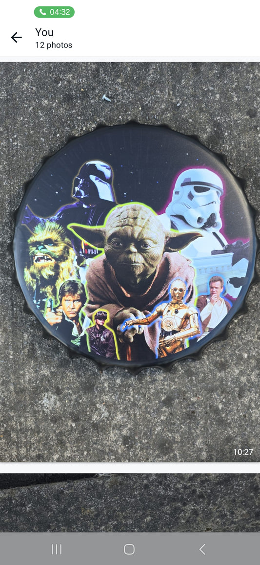 star wars bottle top sign - Retro Sign Man