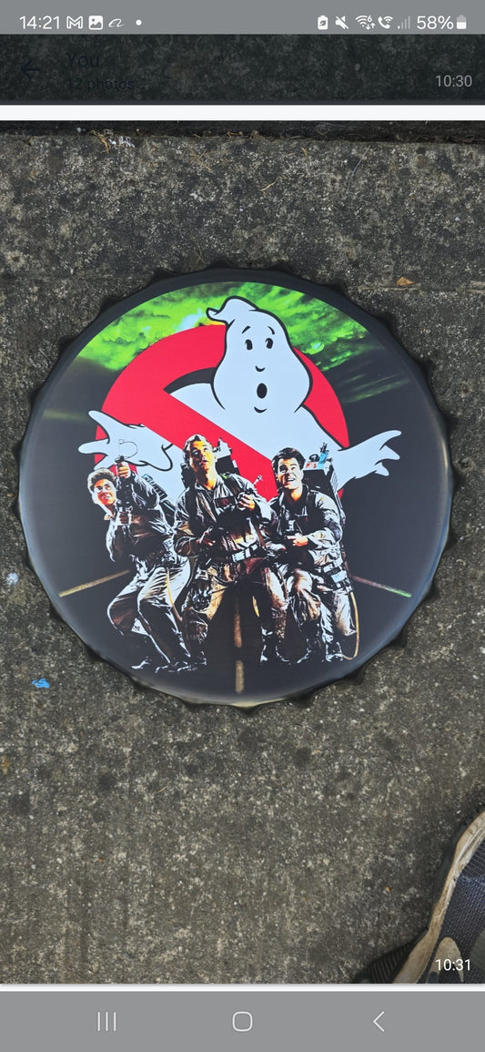 ghostbusters bottle top sign - Retro Sign Man