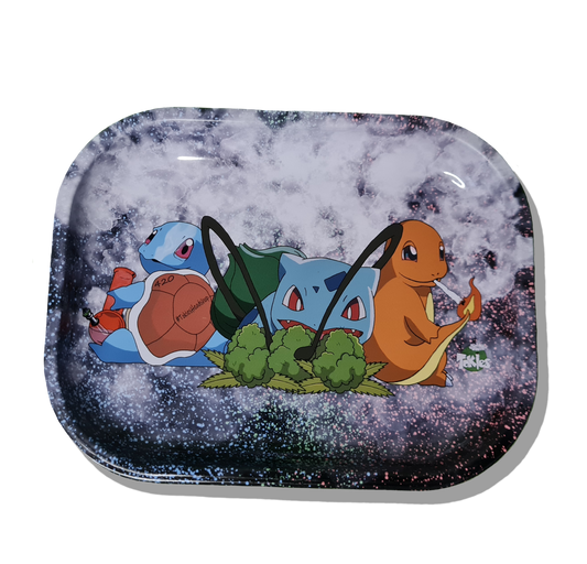 Pokemon Rolling Tray - Charmander, Squirtle & Bulbasaur - Starter Pokémon