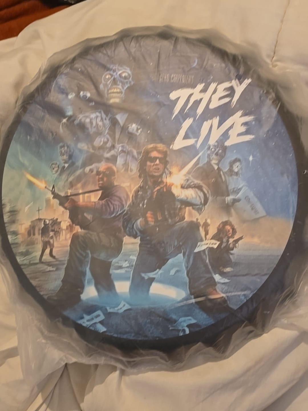 They live movie bottle top sign